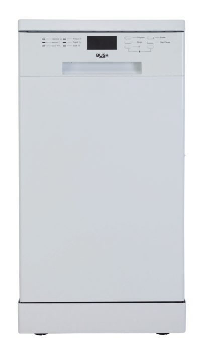 Bush - DWSL96W - Slimline Dishwasher - White